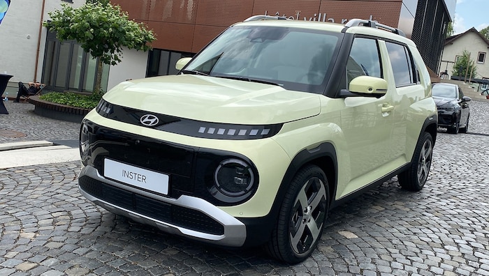 Hyundai Inster at the World Car Award in the Villa Raab in Alsfeld, Hesse.