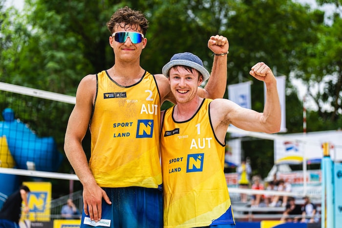 Michael Klemen (l.) and Jakob Reiter were delighted to make it through to the main competition ...