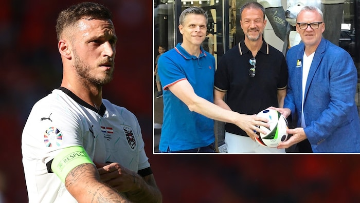 Arnautovic is one of the Austrians Bobic is impressed by. On the right in the picture: Bobic ...