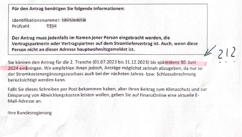 According to the application, the deadline is only two days later. (Bild: Leserreporter)