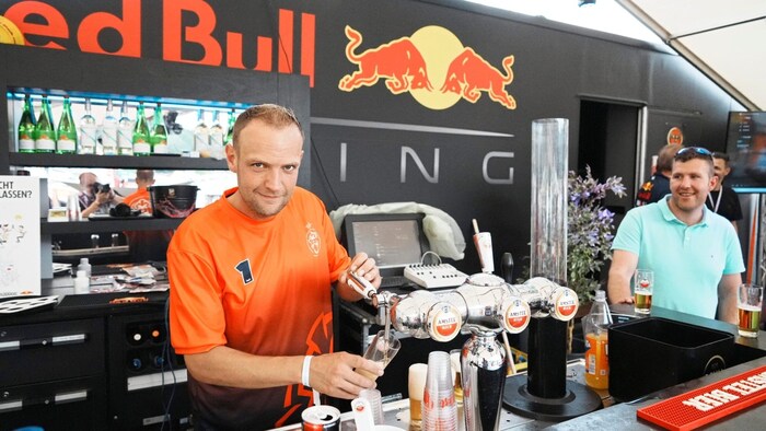 The Dutch party from Emmen brought their own bar - and 1500 liters of beer