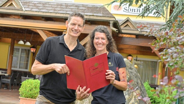 Markus and Iris Rainer run the Sonnhof in St. Veit - and do so successfully. (Bild: Evelyn Hronek)