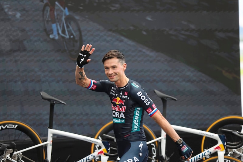 Am Mittwoch war der Olympiasieger und dreifacher Gewinner der Vuelta in Salzburg zu Gast. (Bild: Tröster Andreas/Andreas Tröster)
