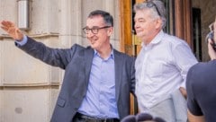 Cem Özdemir und Werner Kogler: Der Deutsche und er österreichische Grüne verfolgen dieselben Ziele ...  (Bild: Philipp Gaiko)