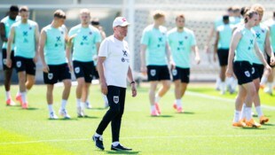 Ralf Rangnick beim Training am Samstag