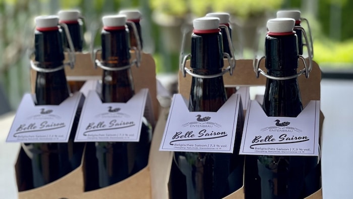 The award-winning Belgian beer from Riepler's home brewery "Entenbräu"