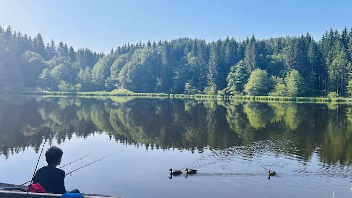 Idylle pur um neun Uhr morgens beim Tauernteich. 
