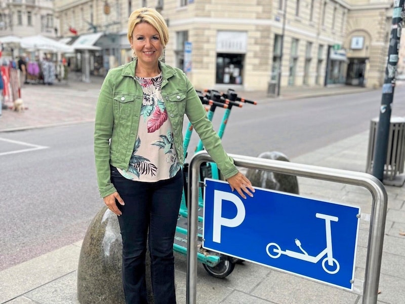 New parking spaces should ensure more order. (Bild: Büro Stadträtin Wassermann)