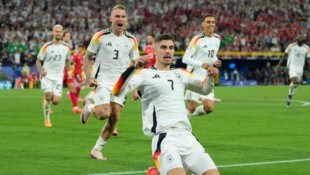 Kai Havertz bejubelt den Treffer zum 1:0.
