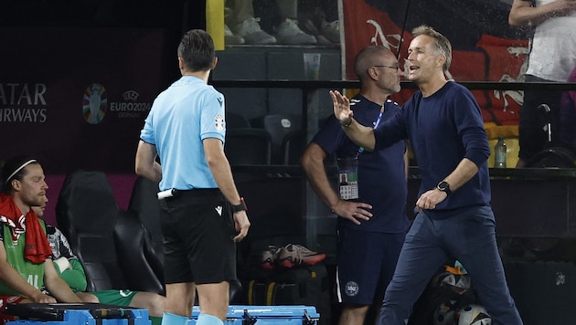 Kasper Hjulmand war nach dem Match nicht gut auf das Schiedsrichtergespann zu sprechen. (Bild: AFP or licensors)