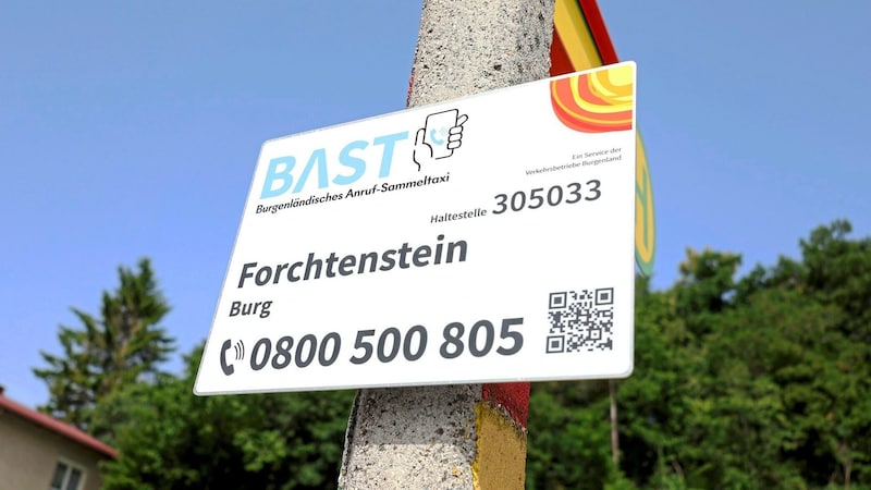 BAST new from Monday: there are now 38 stops for public transport in Forchtenstein. (Bild: Reinhard Judt)