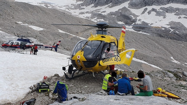 Rescue operation on the Hochkesselkopf (Bild: Polizei Salzburg)