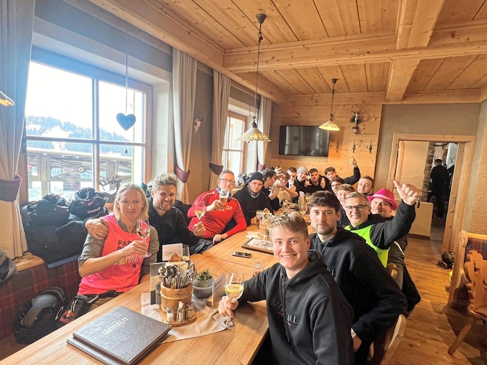 Great fun: a day of skiing with a stop-off at the Sonnalm.