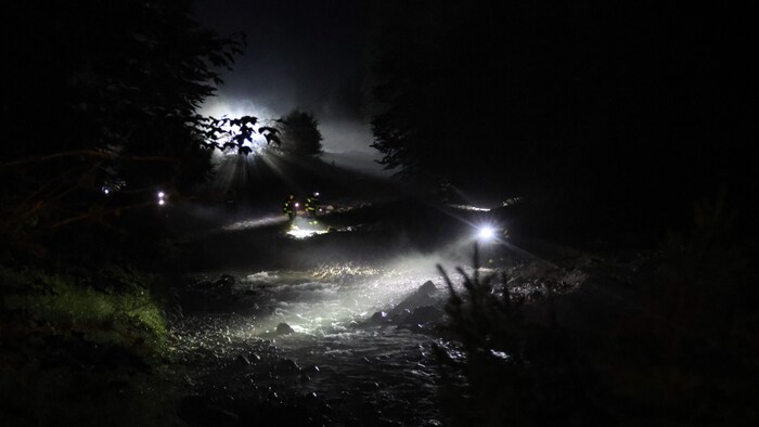 Die Suchaktion in der Nacht auf Montag.