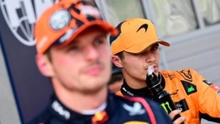 Lando Norris (re.) war nach dem Spielberg-Rennen nicht gut auf Max Verstappen zu sprechen. (Bild: Copyright 2024 The Associated Press. All rights reserved)