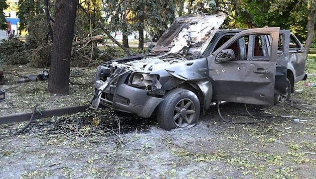 Resmi bilgilere göre, Donetsk'in doğu bölgesinde de birkaç kişi öldürüldü. (Bild: AFP)