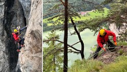 Am Klettersteig Reintalersee kam es am Sonntag zu dem Einsatz. (Bild: ZOOM Tirol)