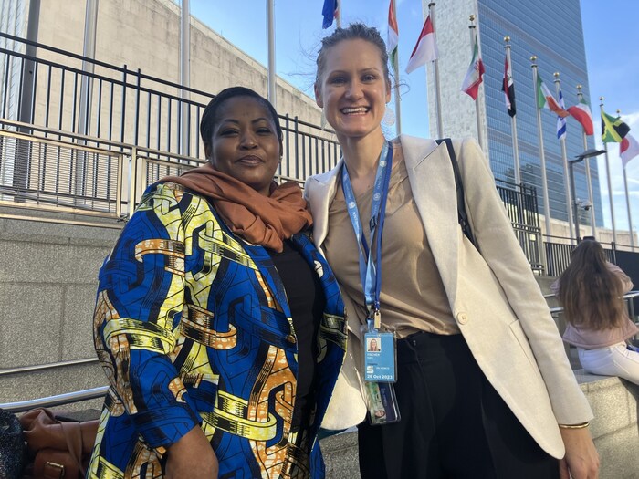 Katrin Fischer New York'taki BM Genel Merkezi'nde