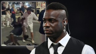 Balance-Probleme beim italienischen Fußball-Profi Mario Balotelli