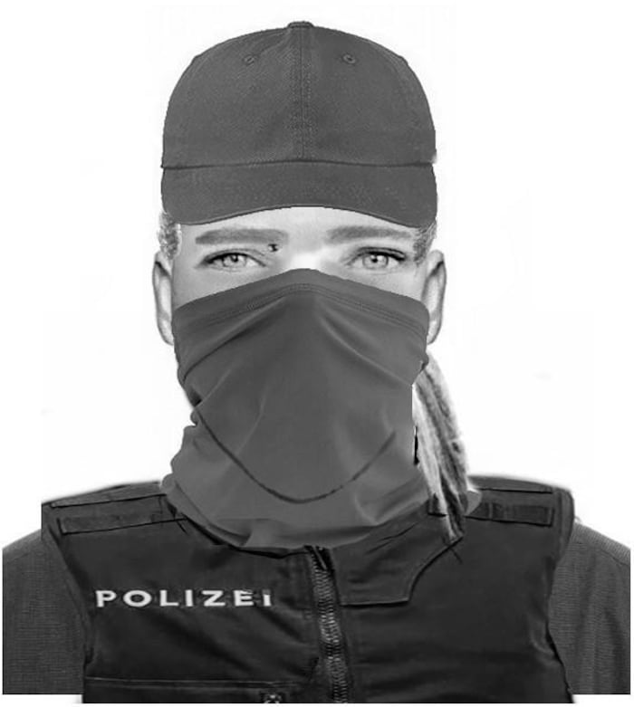 Das Phantombild des Verdächtigen