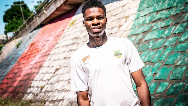 Mamadou Sangare trägt ab sofort Grün-Weiß. (Bild: Daniel Widner)