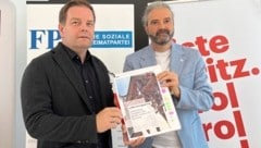 FP-Chef Markus Abwerzger und Liste-Fritz-Klubobmann Markus Sint setzten 2022 eine Prüfung des Landesrechnungshofs durch: Das Ergebnis zeigt, dass die ÖVP Landesunternehmen regelmäßig zur Kassa bittet. (Bild: Neuner Philipp)