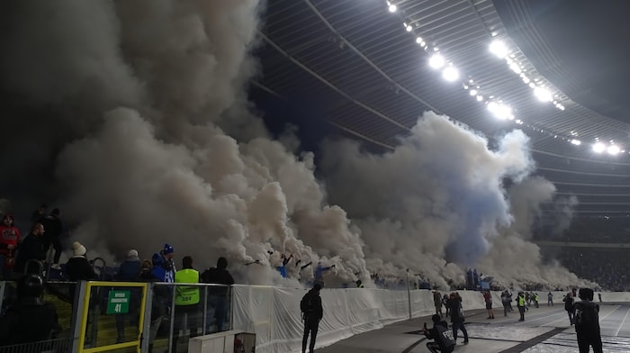 Matzka captured the fog show in Chorzów (Poland) with his camera.