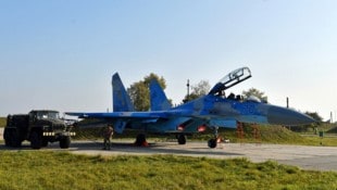 Ein ukrainischer Su-27-Kampfjet (Archivbild)