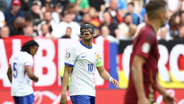 Kylian Mbappé is still not finding his feet at this EURO. (Bild: APA/AFP/FRANCK FIFE)