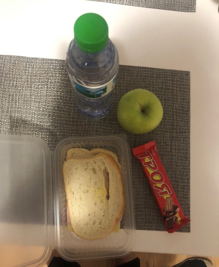 Meagre food was on the menu and only half a liter of drinking water was served with every meal.