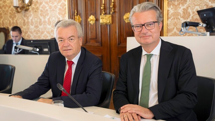 Landeshauptmann Christopher Drexler (rechts) und Anton Lang