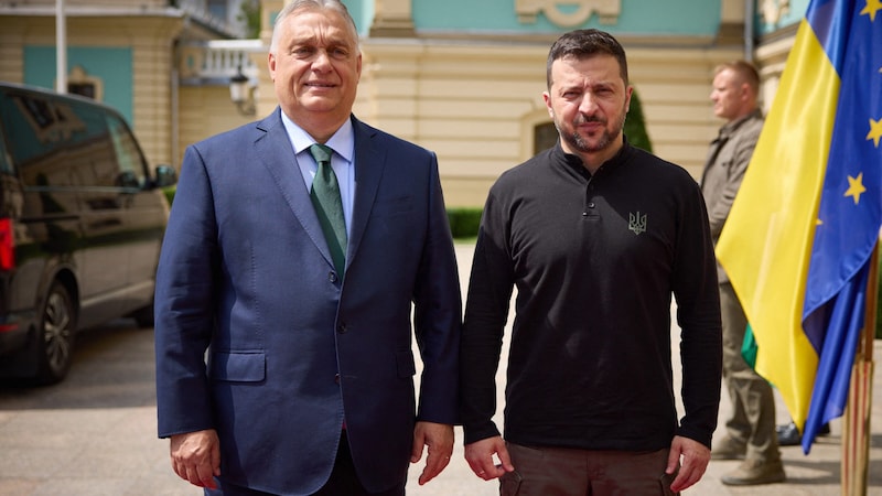 Orban'ın Zelensky ziyareti aylardır hazırlık aşamasındaydı. (Bild: AFP)
