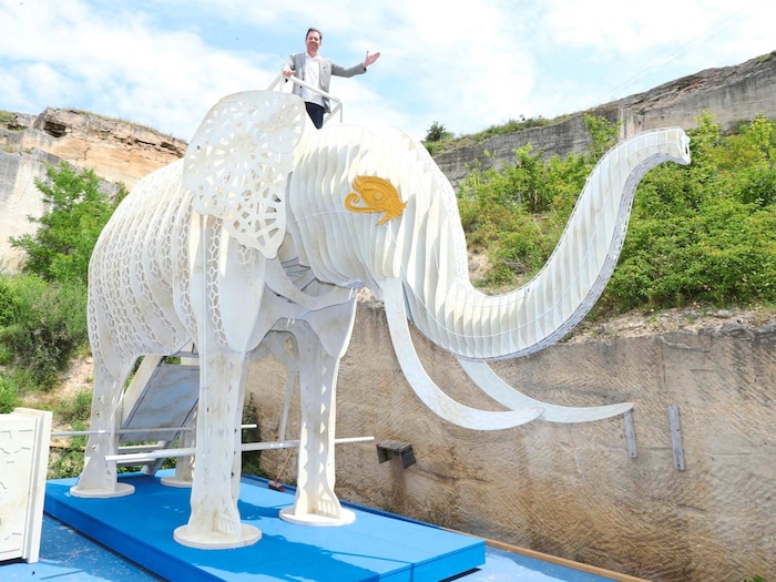 Seit Jahren gibt Intendant Daniel Serafin (hier im Bild 2024, als „Aida“ gezeigt wurde) in Sankt ...