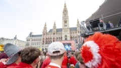 Zu dem Sexualdelikt soll es beim Public Viewing am Rathausplatz gekommen sein (Symbolbild).  (Bild: APA/TOBIAS STEINMAURER)