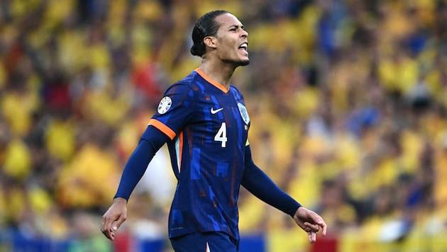 Holland-Kapitän Virgil van Dijk (Bild: AFP/APA/Fabrice COFFRINI)