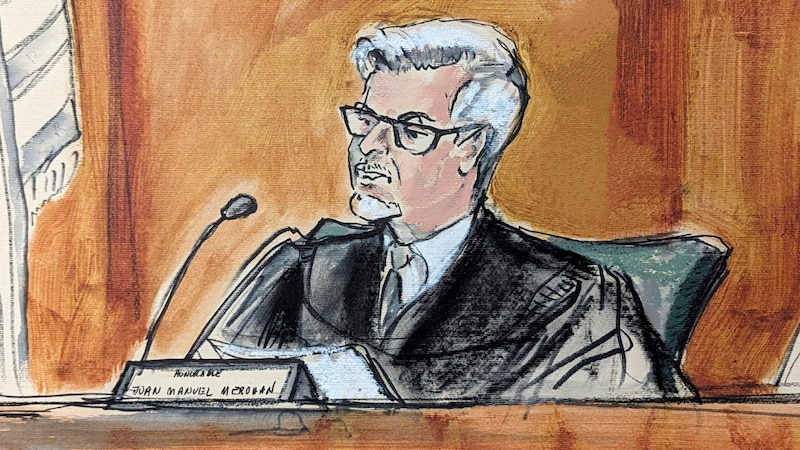 Judge Juan Merchan presided over the trial against former President Donald Trump in New York. (Bild: ASSOCIATED PRESS)