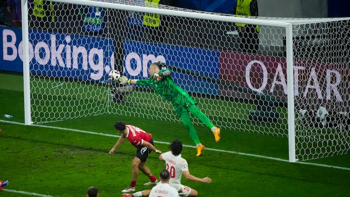 Baumgartners Kopfball blieb erfolglos.