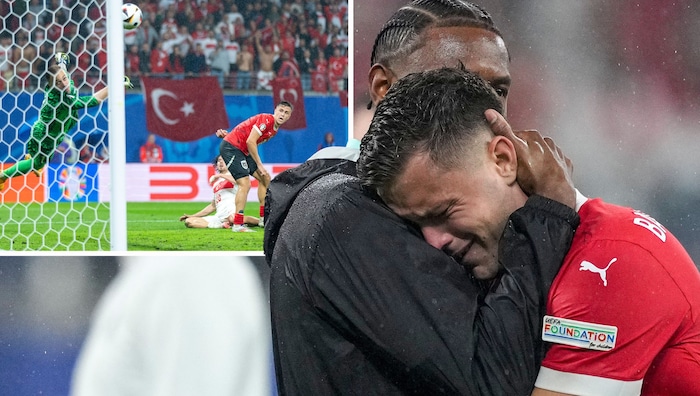 Nach der sensationellen Parade von Mert Günok (kleines Bild) musste David Alaba Christoph ...