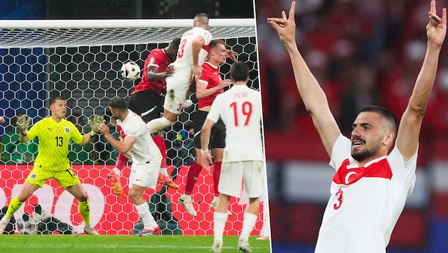Merih Demiral's goals caused frustration at the ÖFB. Because of his celebration, he is now the focus of UEFA's investigation. (Bild: AP/Martin Meissner, APA/AFP/Ronny HARTMANN)