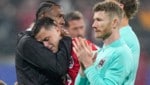 Die Enttäuschung bei den Spielern der österreichischen Fußball-Nationalmannschaft ist groß. (Bild: AP ( via APA) Austria Presse Agentur/ASSOCIATED PRESS)