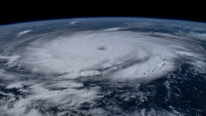 Hurrikan „Beryl“ von der Internationalen Raumstation ISS aus fotografiert.