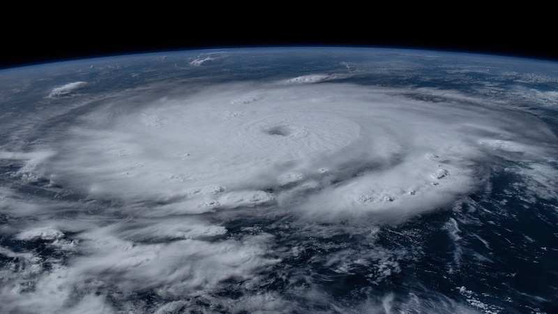 Hurrikan „Beryl“ von der Internationalen Raumstation ISS aus fotografiert. (Bild: AP/NASA)