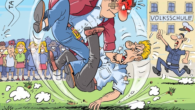 Karikatur von Alfred Zettler (Bild: Zettler Alfred)