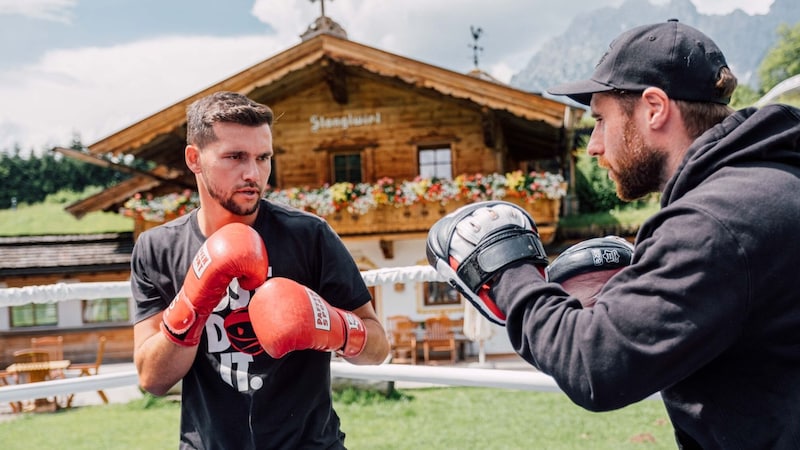 Kevin Stöger also had boxing training with Björn Schulz this summer. (Bild: Chris Perkles)