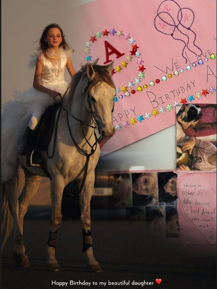 Arnautovic congratulated his daughter with an emotional message. 