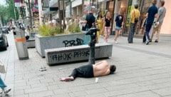 Auf der Mariahilferstraße halten sich momentan besonders viele obdachlose Menschen auf. (Bild: Krone KREATIV/zVg)