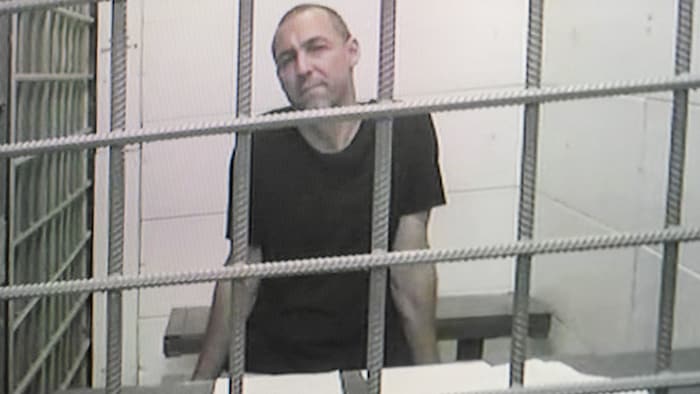The arrested Laurent Vinatier during a hearing