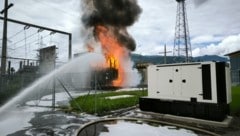 After one and a half hours, the fire was extinguished by the Bruck fire department. (Bild: FF Bruck/Großglocknerstraße)