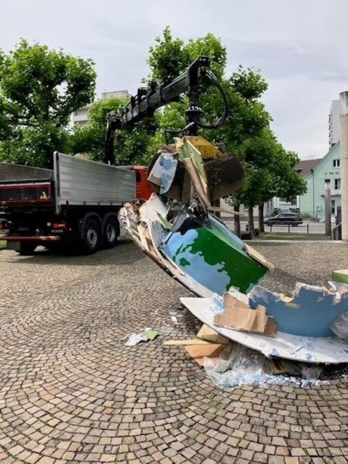 Employees from the Bregenz building yard collected the garbage.