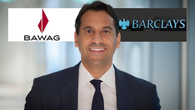 Bawag-Chef Anas Abuzaakouk hat mit dem deutschen Barclays-Geschäft die Einkaufstour vorerst abgeschlossen. (Bild: Krone KREATIV/BAWAG/ Ingo Folie Andi Schiel, APA/Herbert Neubauer)